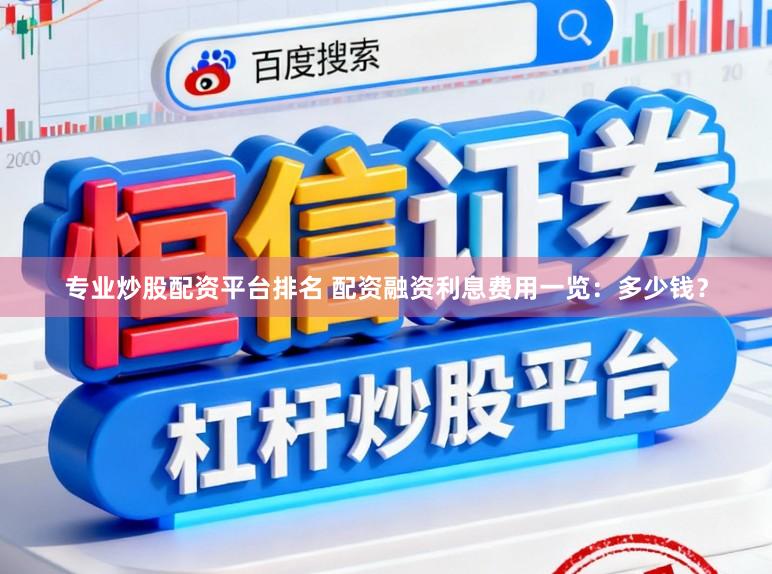 专业炒股配资平台排名 配资融资利息费用一览：多少钱？